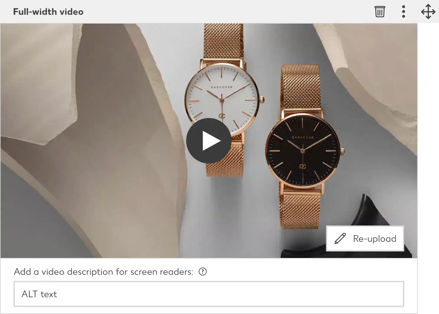 Full-Width Video Edit
