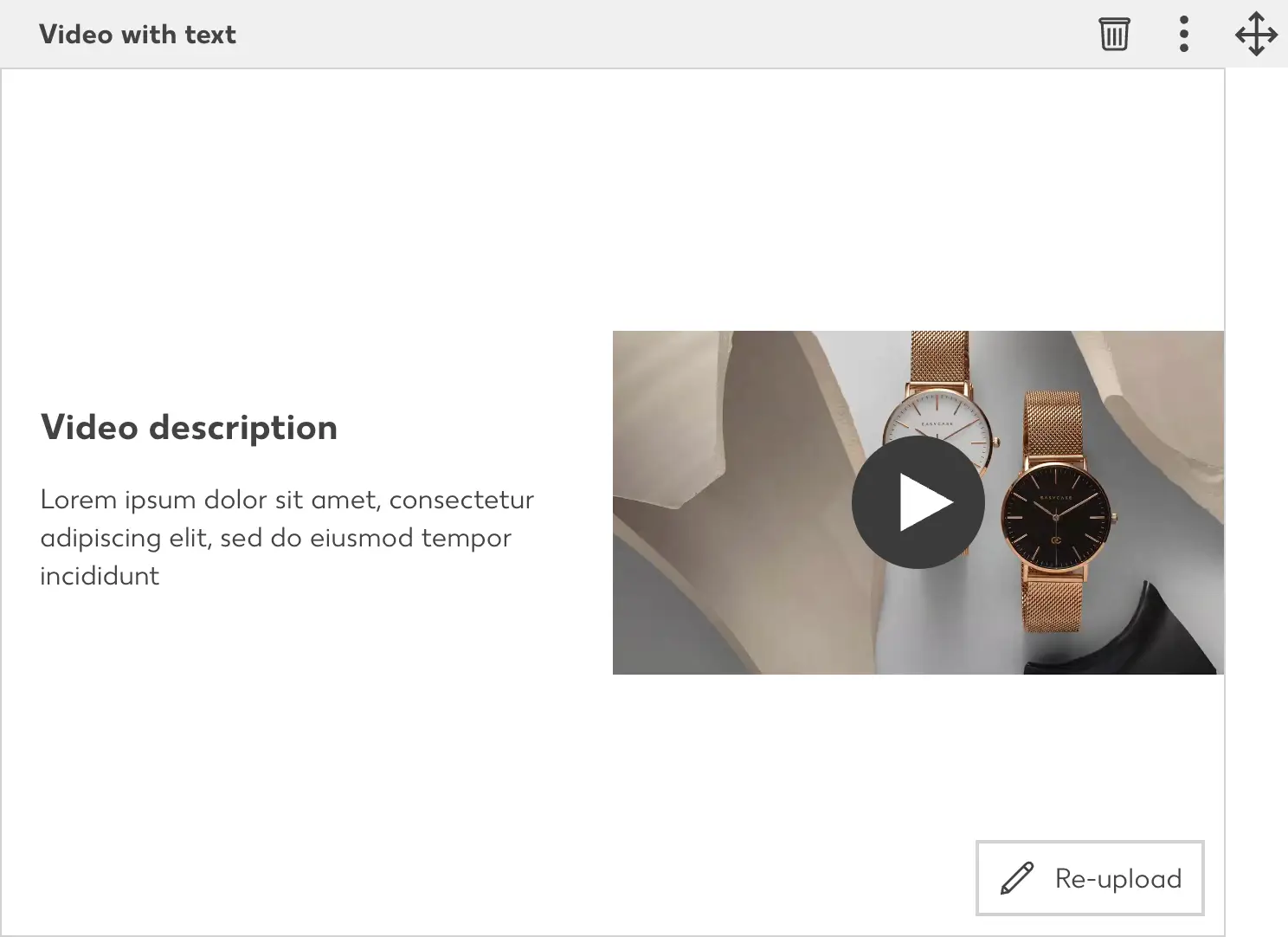 Video with Text Edit